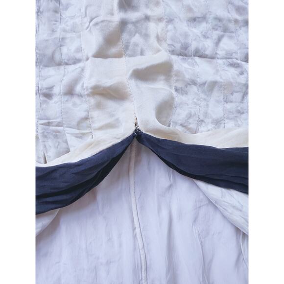 Stella McCartney Silk Mini Skirt Cream Pleated Small Quiet Luxury Old Money Chic - Picture 12 of 15